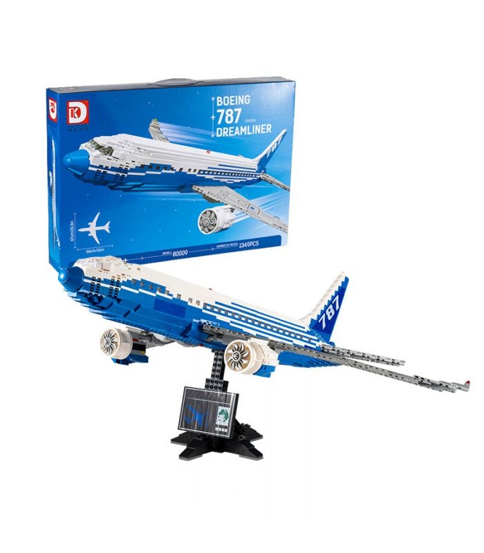 맞춤형 보잉 787 드림라이너 여객기 빌딩 블록 장난감 세트