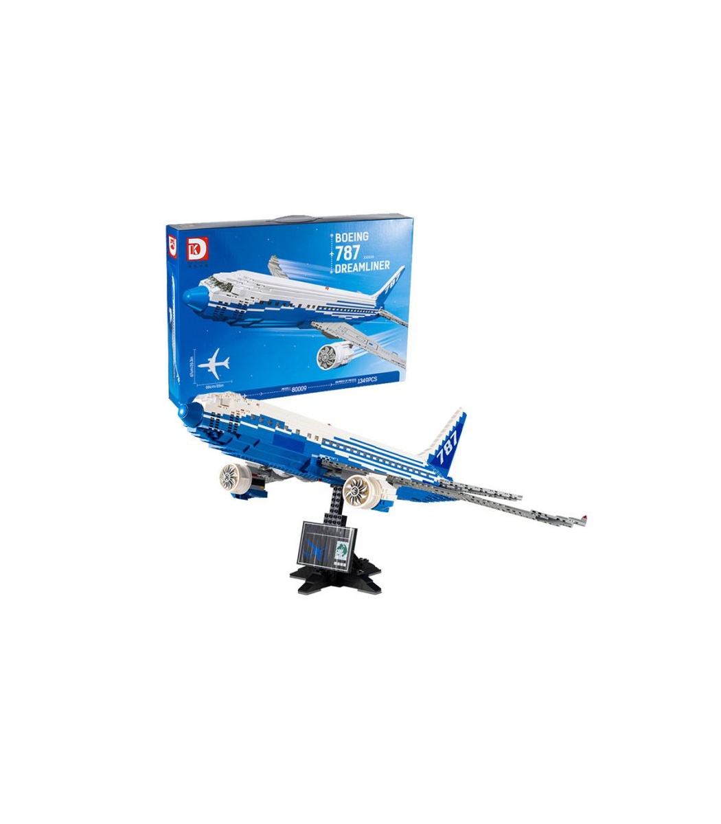 Ensemble de jouets de blocs de construction d'avion de ligne Boeing 787  Dreamliner personnalisé 