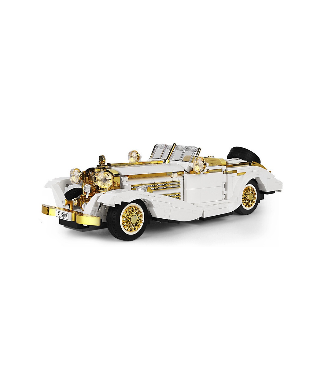 MOULD KING 10003 K500 Nostalgic Vintage Classic Car Variety Creative Series Building Blocks Toy Set
