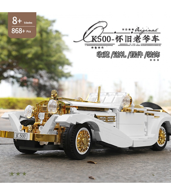 MOLD KING 10003 K500 Nostalgique Vintage Classic Car Variété Creative Series Building