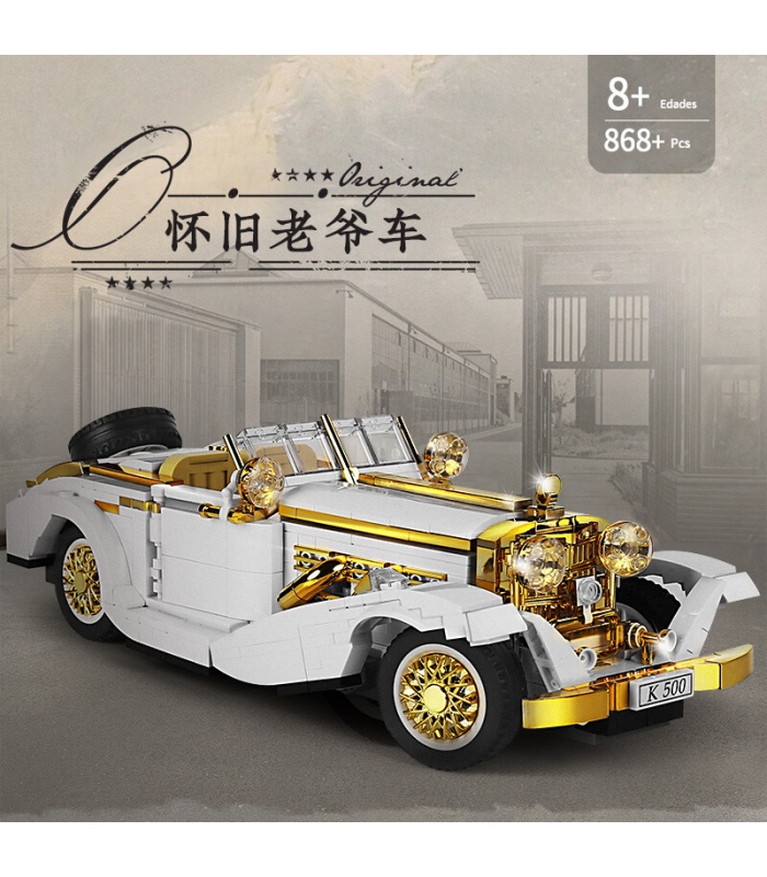 MOLD KING 10003 K500 Nostalgique Vintage Classic Car Variété Creative Series Building