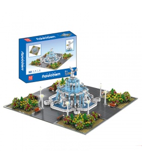MOLD KING 16003 Street View Series Angel Square Building Blocks Juego de juguetes