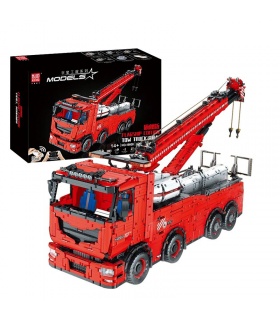 MOULD KING 19008 Motorized Tow Truck Wrecker Remote Control Building Blocks Toy Set