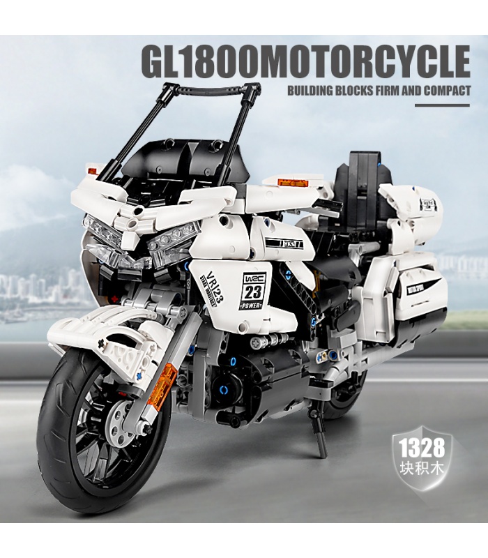 MOLD KING 23001 Honda Gold Wing GL1800 Motorrad-Bausteine-Spielzeug-Set