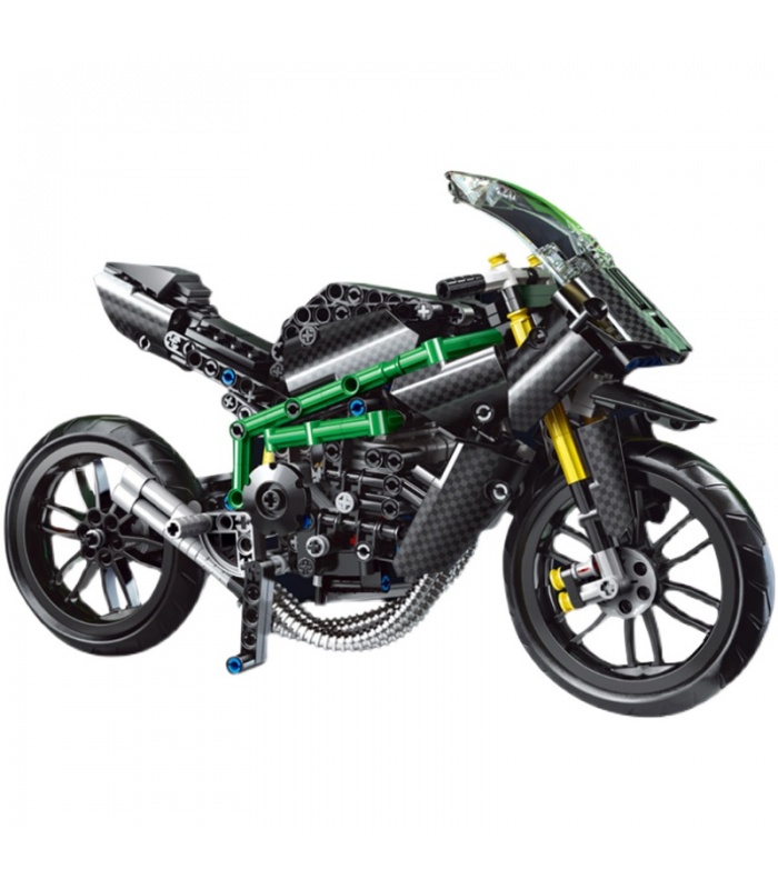 MOLD KING 23002 Kawasaki H2-R 오토바이 빌딩 블록 장난감 세트