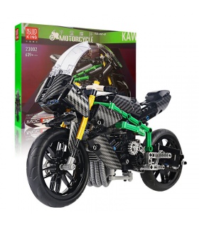 MOLD KING 23002 Kawasaki H2-R 오토바이 빌딩 블록 장난감 세트