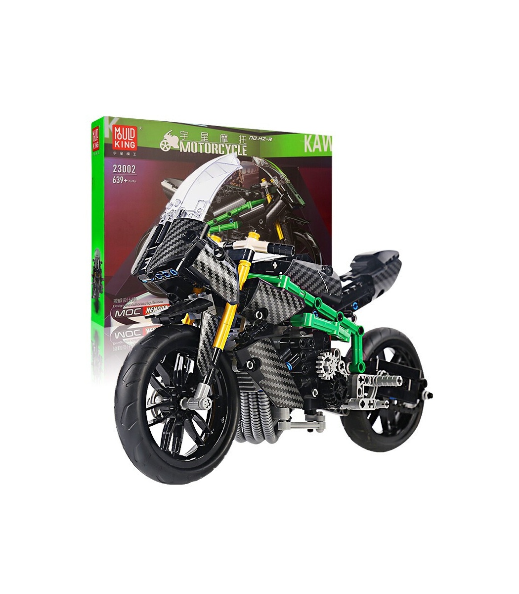 MOULD KING 23002 Kawasaki H2-R Motorcycle Building Blocks Toy Set 