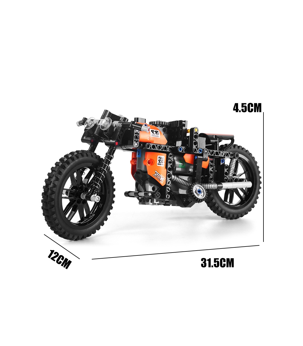 MOLD KING 23005 Racing Motorcycle Remote Control Building Blocks Toy Set 