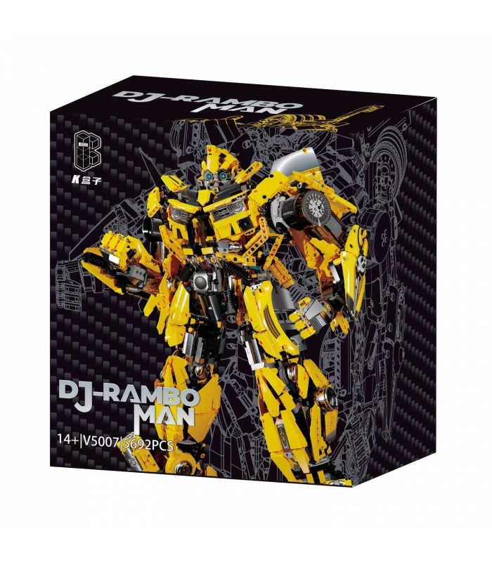 KBOX V5007 Transformers Bumblebee DJ-Rambo Man Juego de bloques de construcción de juguete