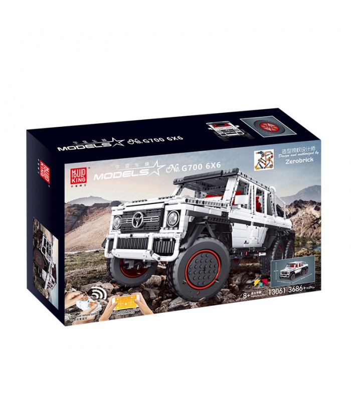 MOLD KING 13061 G700 6x6 SUV Off-Road Truck Fernbedienung Auto Bausteine Spielzeug Set