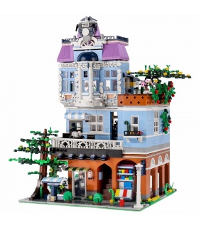 MOULD KING 16004 Coffee Shop with LED Lights Building Blocks Toy Set