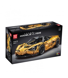 MOLD KING 13145S McLaren 720S Goldenes Sportwagen-Baustein-Spielzeug-Set
