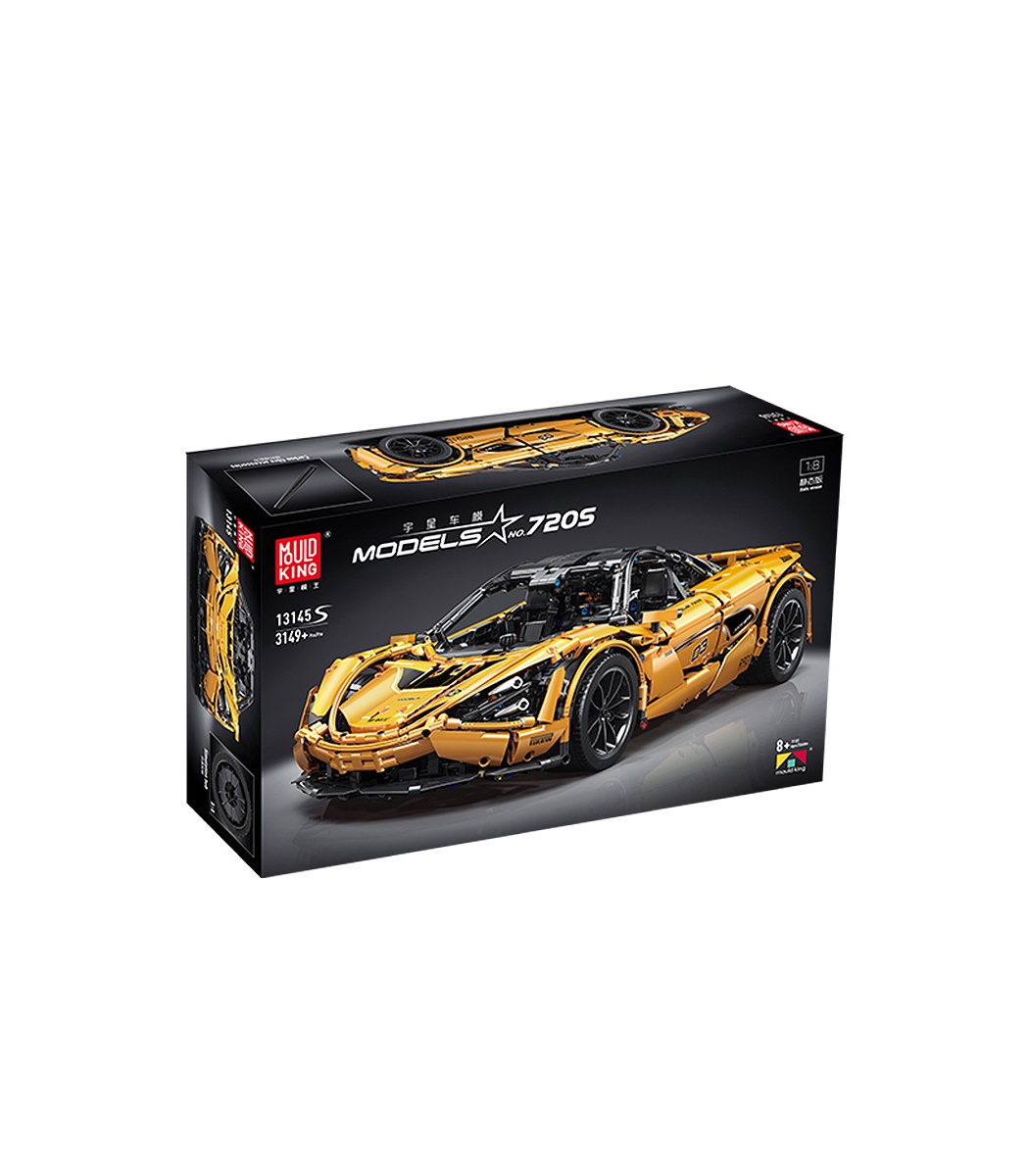 MOULD KING 13145S McLaren 720S Golden Sports Car Building Blocks Toy Set 