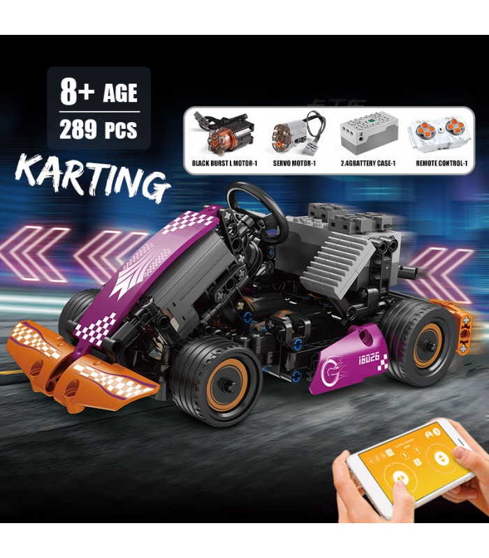 MOLD KING 18026 RC Karting GO-KART Fernbedienung Bausteine Spielzeug Set