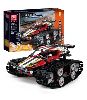 MOLD KING 13024 Hochgeschwindigkeits-Kettenfahrzeug-Serie Red Assault Bausteine Spielzeugset