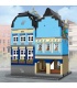 MOLD KING 16020 유럽 시장 LED 조명 스트리트 뷰 시리즈 빌딩 블록 장난감 세트