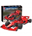 MOLD KING 18024A Formula One F1 Red Furious Racing Building Blocks Juego de juguetes