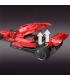 MOLD KING 18024A Formel 1 F1 Red Furious Racing Building Blocks Spielzeug-Set