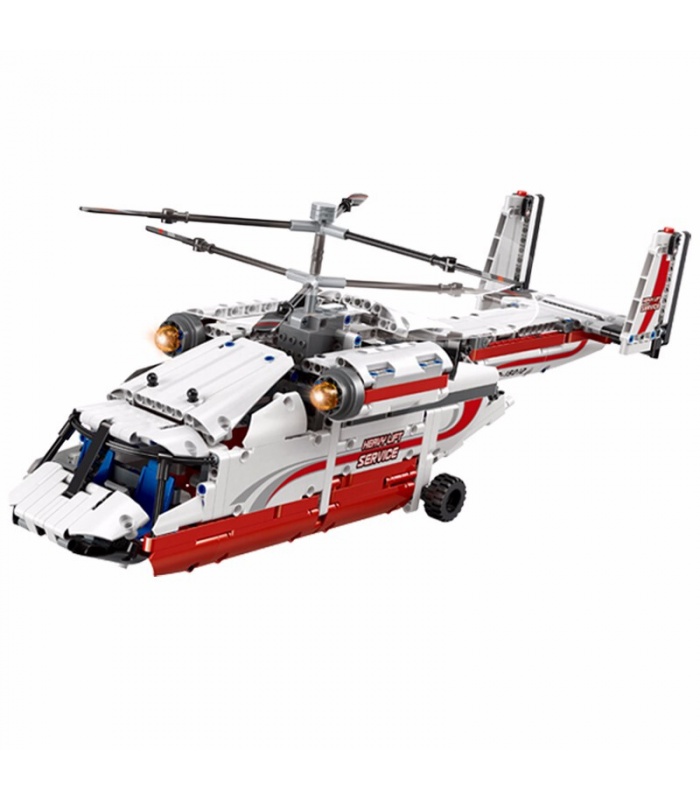 MOLD KING 15012 헤비 리프트 동축 운송 헬리콥터 RC 빌딩 블록 장난감 세트