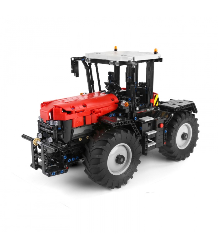 MOULD KING 17020 Red Tractor Fastrac 4000er Remote Control Building Blocks Toy Set