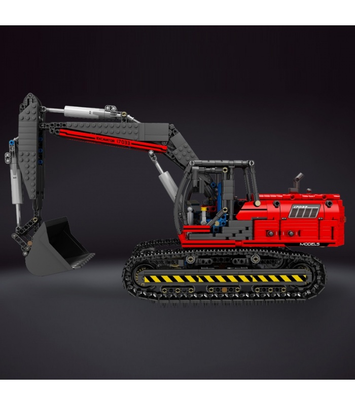 MOULD KING 17033 Link Belt 250 X 3 Mechanical Excavator Building Block Toy Set