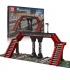 MOLD KING 12008 World Railway Railroad Crossing Model Building Blocks Toy Set