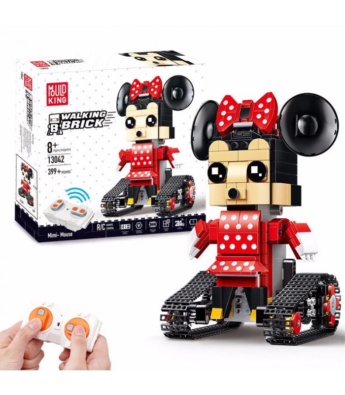 Mold King 13042 Mimi Mouse Walking Brick Bloques de construcción de control remoto Juego