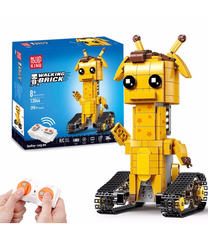 Moule King 13044 Geoffubot Long Dee Walking Brick Télécommande Building Blocks Toy Set