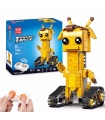 Mold King 13044 Geoffubot Long Dee Walking Brick Bloques de construcción de control remoto Juego de juguetes