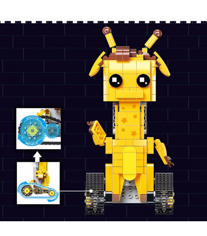 Moule King 13044 Geoffubot Long Dee Walking Brick Télécommande Building Blocks Toy Set