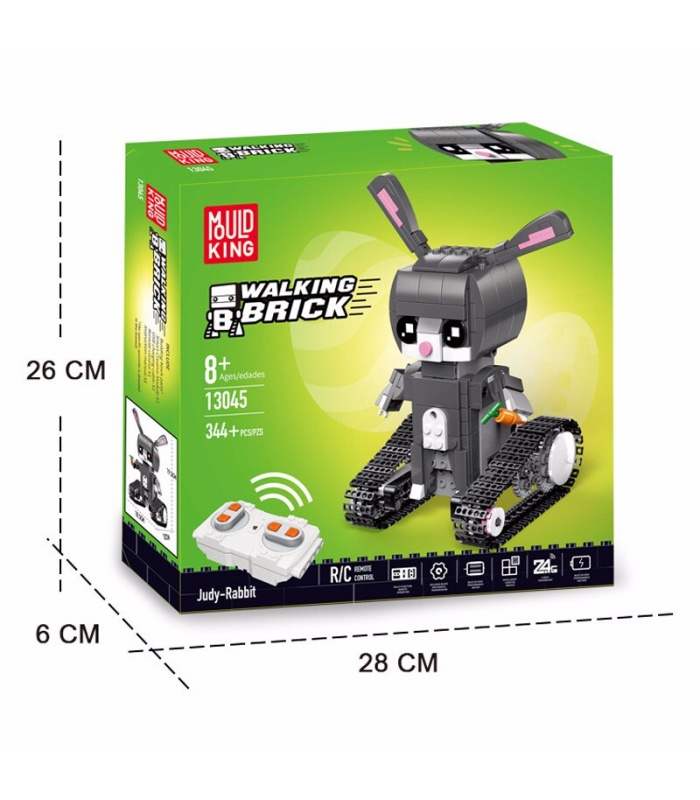 Mold King 13045 Judy Rabit Walking Brick Bloques de construcción de control remoto Juego