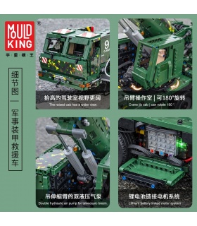 SEMBO 701025 Ensemble de jouets de blocs de construction de voiture de sport électrique à corps large modifié