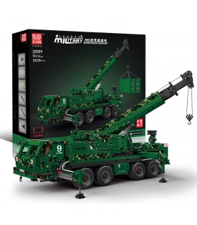 MOULD KING 20009 Armored Recovery Crane G-BKF Military Series Remote Control Building