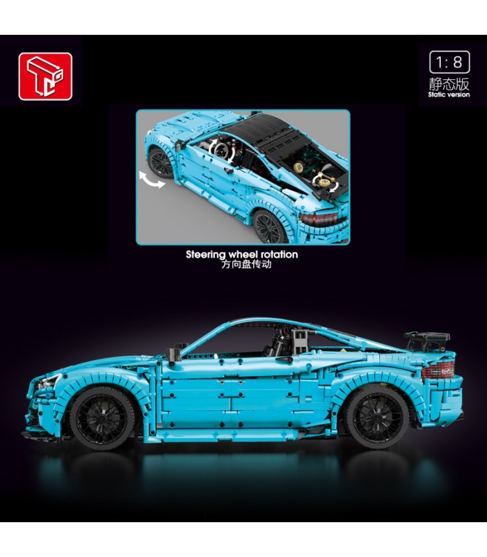 TGL T5002 Blue C63 Sports Car Building Bricks Toy Set