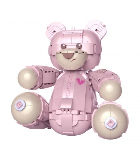 Jaki 8133 - Juego de juguetes de construcción con osito de peluche rosa, serie creativa