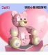 Jaki 8133 Ensemble de jouets de construction série créative ours en peluche rose