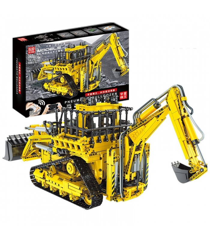 MOLD KING 17023 Bulldozer Pneumatique Télécommande Blocs de Construction Ensemble de