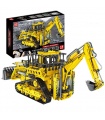 MOLD KING 17023 Juego de juguetes de bloques de construcción de control remoto de excavadora neumática