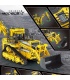 MOLD KING 17023 Pneumatischer Bulldozer Fernbedienung Bauklötze Spielzeugset