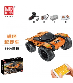 MOULD KING 18030 Red Firefox Climb Car Remote Control Building Blocks Toy Set