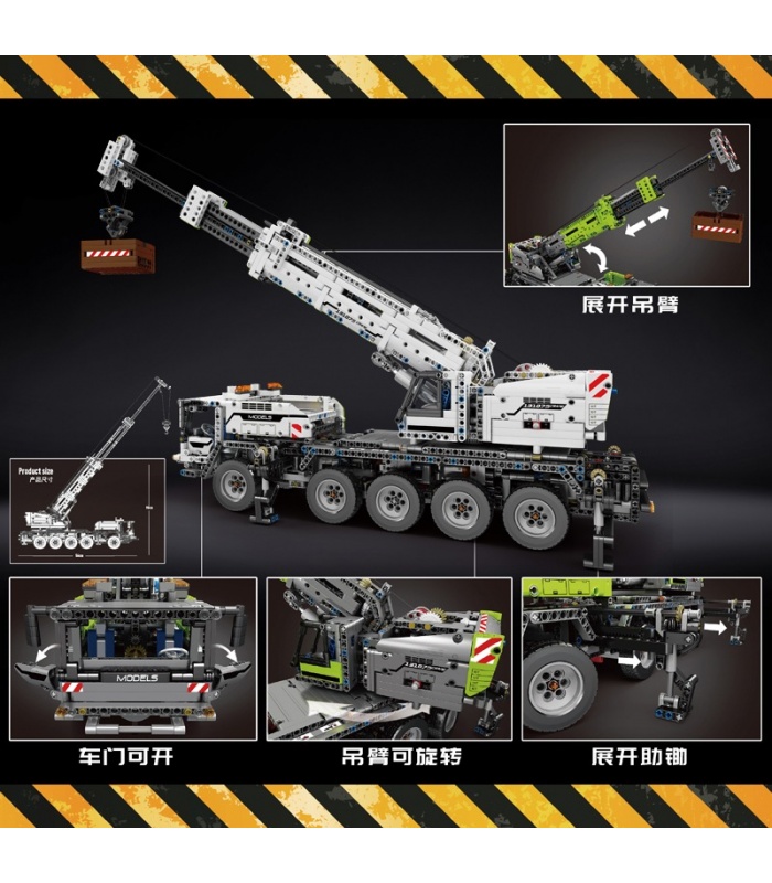 MOLD KING 17034 Engineering Crane Mk II Télécommande Blocs de construction Ensemble de