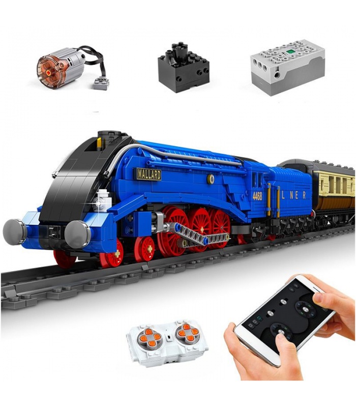 MOLD KING 12006 Pacifics Mallard Railways Train Ferngesteuertes Baustein-Spielzeug-Set