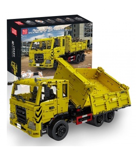 Mould King 17012 RC camión volquete de tres vías Control remoto juego de bloques de construcción de juguete