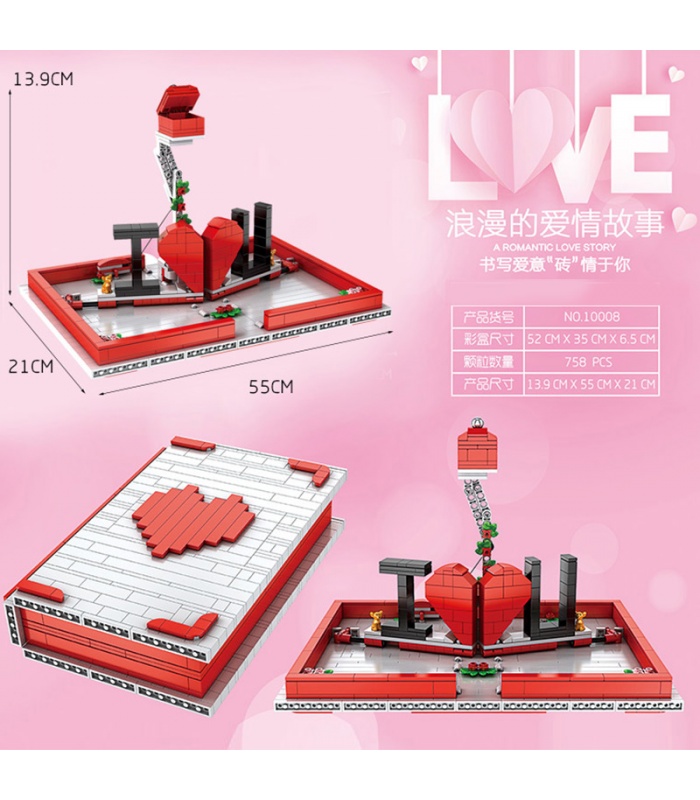 MOULD KING 10008 Romantic love Story Building Blocks Toy Set