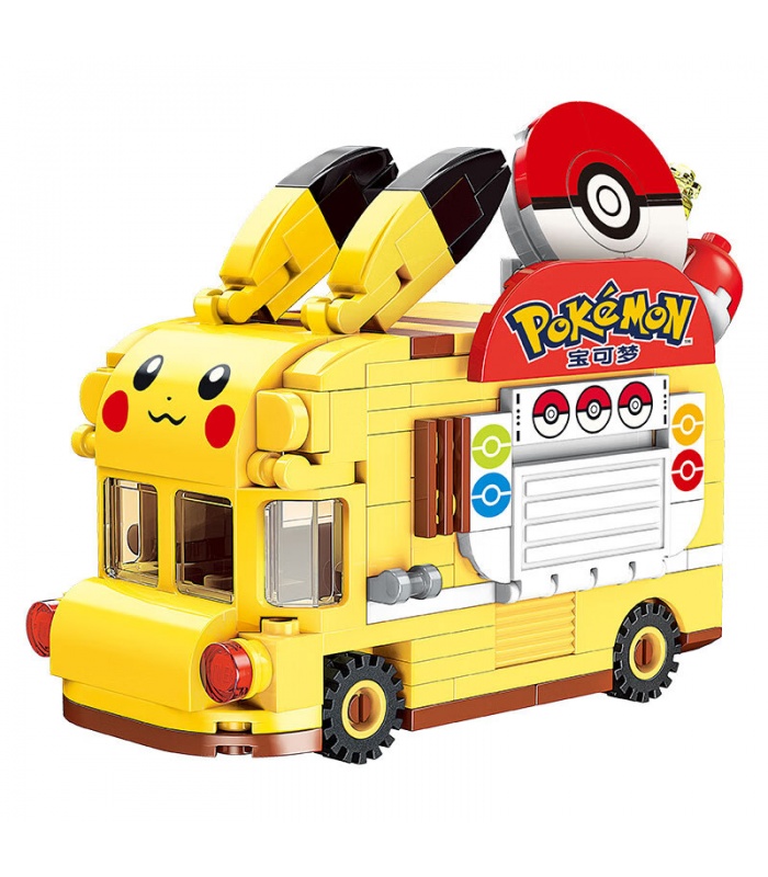 Keeppley K20214 Pikachu Mini-Pokéball-Auto, Pokémon-Serie, Bausteine, Spielzeugset