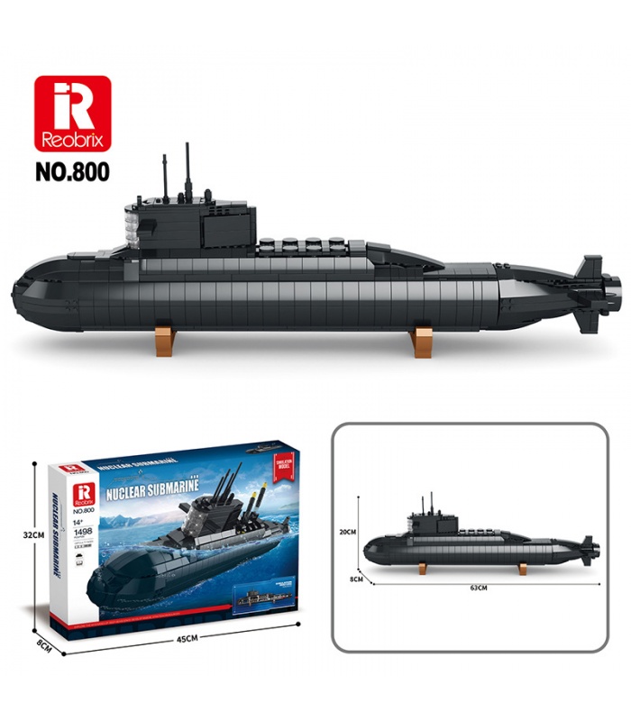 REOBRIX 800 Strategic Nuclear Submarine Military Series Bausteine Spielzeugset