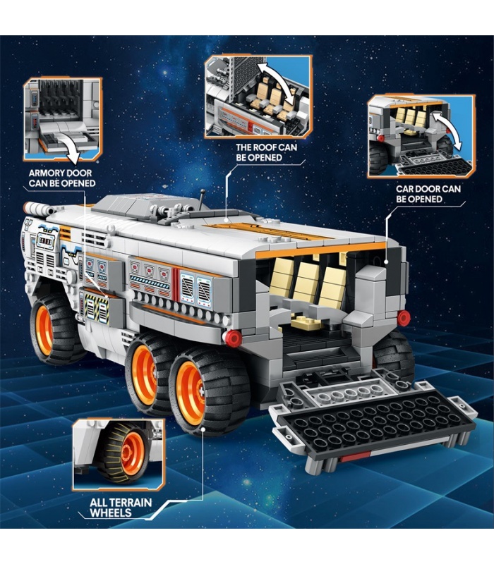 REOBRIX 99004 Space Personnel Crew Carrier Building Blocks Toy Set