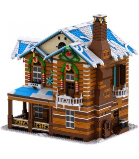 MOLD KING 16011 크리스마스 하우스 조명 에디션 빌딩 블록 장난감 세트