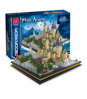 Mork 032102 Magic Academy Hogwarts - Juego de juguetes de bloques de construcción escolar