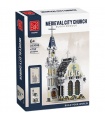 MORK 033006 Juego de juguetes de bloques de construcción de la serie Street View de la iglesia medieval